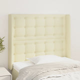vidaXL Hoofdbord met randen 83x16x78/88 cm kunstleer zwart