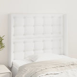 vidaXL Hoofdbord met randen 83x16x78/88 cm kunstleer zwart