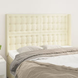 vidaXL Hoofdbord met randen 83x16x78/88 cm kunstleer zwart