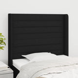 vidaXL Hoofdbord met randen 83x16x78/88 cm stof lichtgrijs