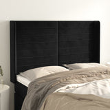vidaXL Hoofdbord met randen 83x16x78/88 cm fluweel lichtgrijs