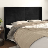 vidaXL Hoofdbord met randen 83x16x78/88 cm fluweel lichtgrijs