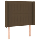 vidaXL Hoofdbord met randen 83x16x78/88 cm stof lichtgrijs