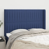 vidaXL Hoofdbord met randen 83x16x78/88 cm stof lichtgrijs