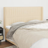 vidaXL Hoofdbord met randen 83x16x78/88 cm stof lichtgrijs