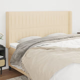 vidaXL Hoofdbord met randen 83x16x78/88 cm stof lichtgrijs