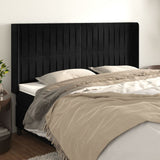 vidaXL Hoofdbord met randen 83x16x78/88 cm fluweel lichtgrijs
