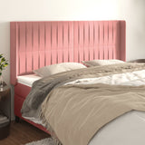 vidaXL Hoofdbord met randen 83x16x78/88 cm fluweel lichtgrijs