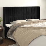 vidaXL Hoofdbord met randen 83x16x78/88 cm fluweel lichtgrijs