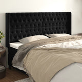 vidaXL Hoofdbord met randen 83x16x78/88 cm fluweel lichtgrijs
