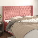 vidaXL Hoofdbord met randen 83x16x78/88 cm fluweel lichtgrijs