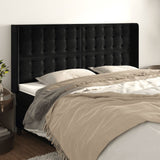 vidaXL Hoofdbord met randen 83x16x78/88 cm fluweel lichtgrijs