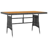 vidaXL 5-delige Tuinset poly rattan zwart