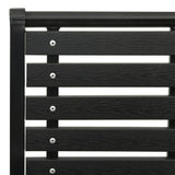 vidaXL Garden Chairs 2 pcs Steel and HPL black