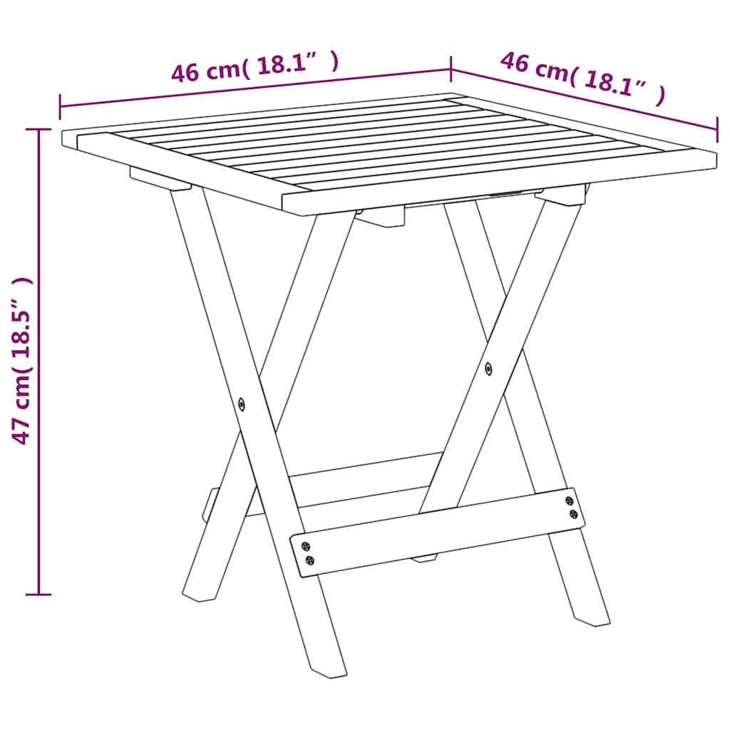 vidaXL Patio chairs 2 pcs with footrest solid acacia wood