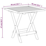 vidaXL Patio chairs 2 pcs with footrest solid acacia wood