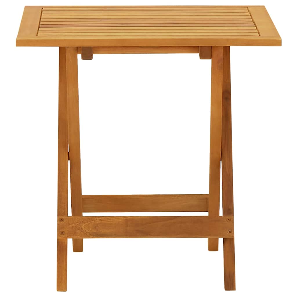 vidaXL Patio chairs 2 pcs with footrest solid acacia wood