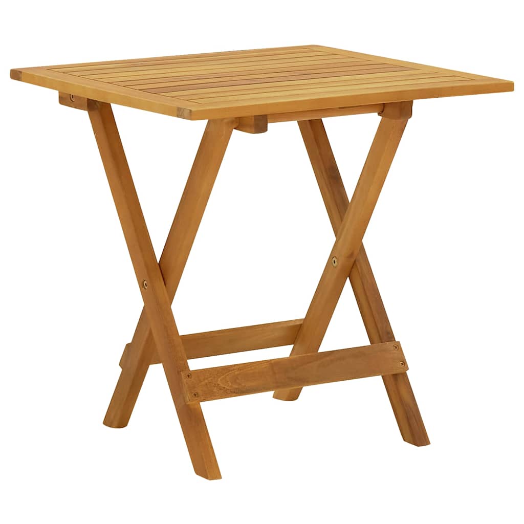 vidaXL Patio chairs 2 pcs with footrest solid acacia wood
