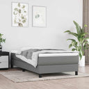 vidaXL Boxspring bed 80x200 cm stof lichtgrijs