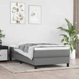 vidaXL Boxspring bed 80x200 cm stof lichtgrijs