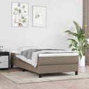vidaXL Boxspring bed 80x200 cm stof lichtgrijs