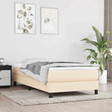 vidaXL Boxspring bed 80x200 cm stof lichtgrijs