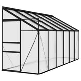 vidaXL Greenhouse 1.38 m² aluminium anthracite