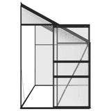 vidaXL Greenhouse 1.38 m² aluminium anthracite