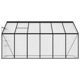 vidaXL Greenhouse 1.38 m² aluminium anthracite