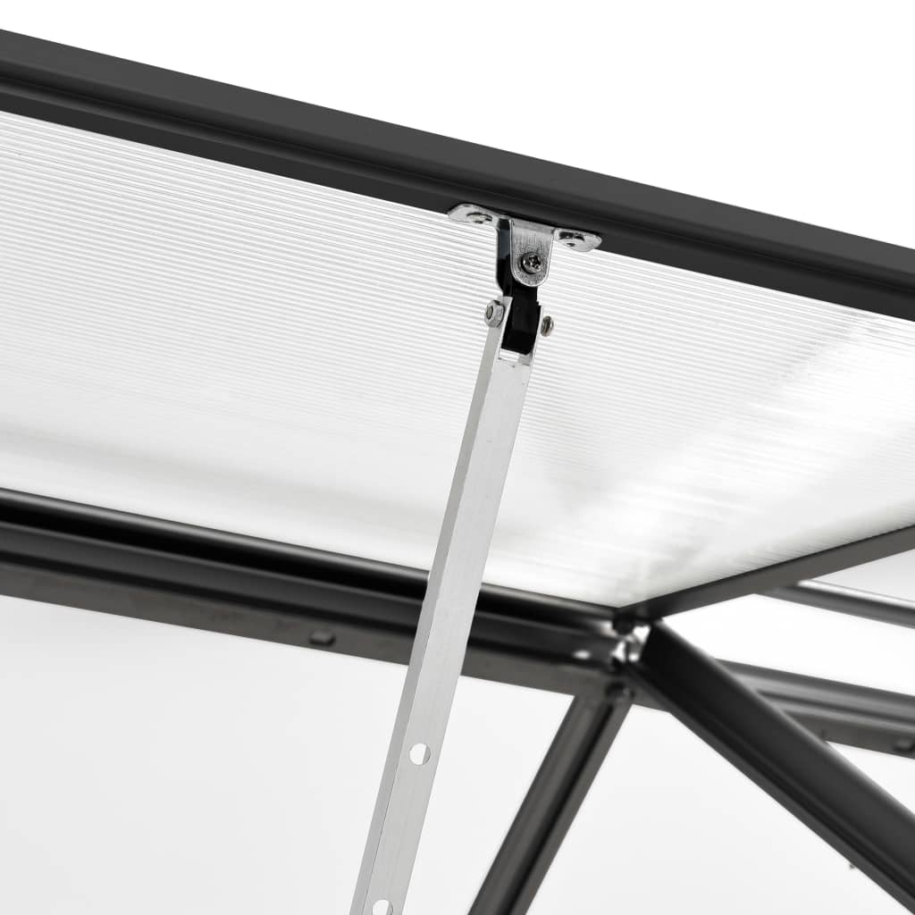 vidaXL Greenhouse 1.38 m² aluminium anthracite