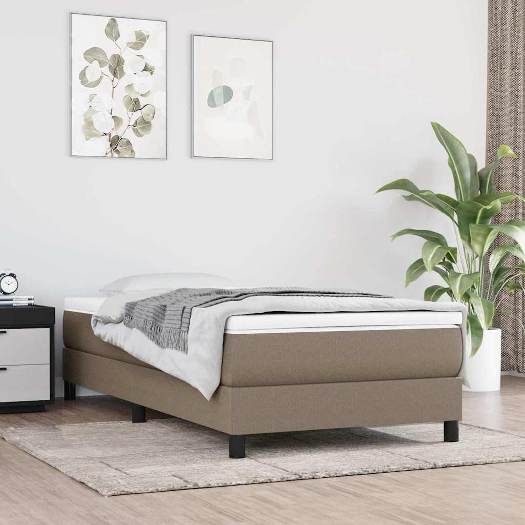 vidaXL Boxspring bed 80x200 cm stof lichtgrijs
