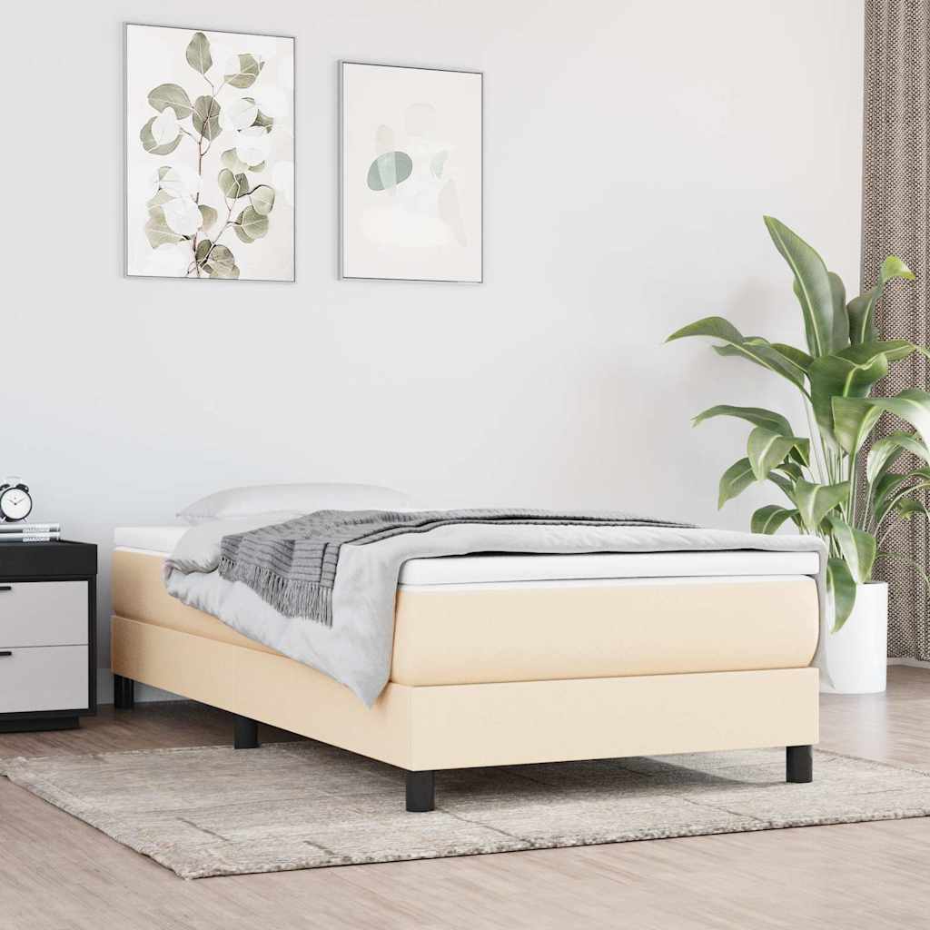 vidaXL Boxspring bed 80x200 cm stof lichtgrijs