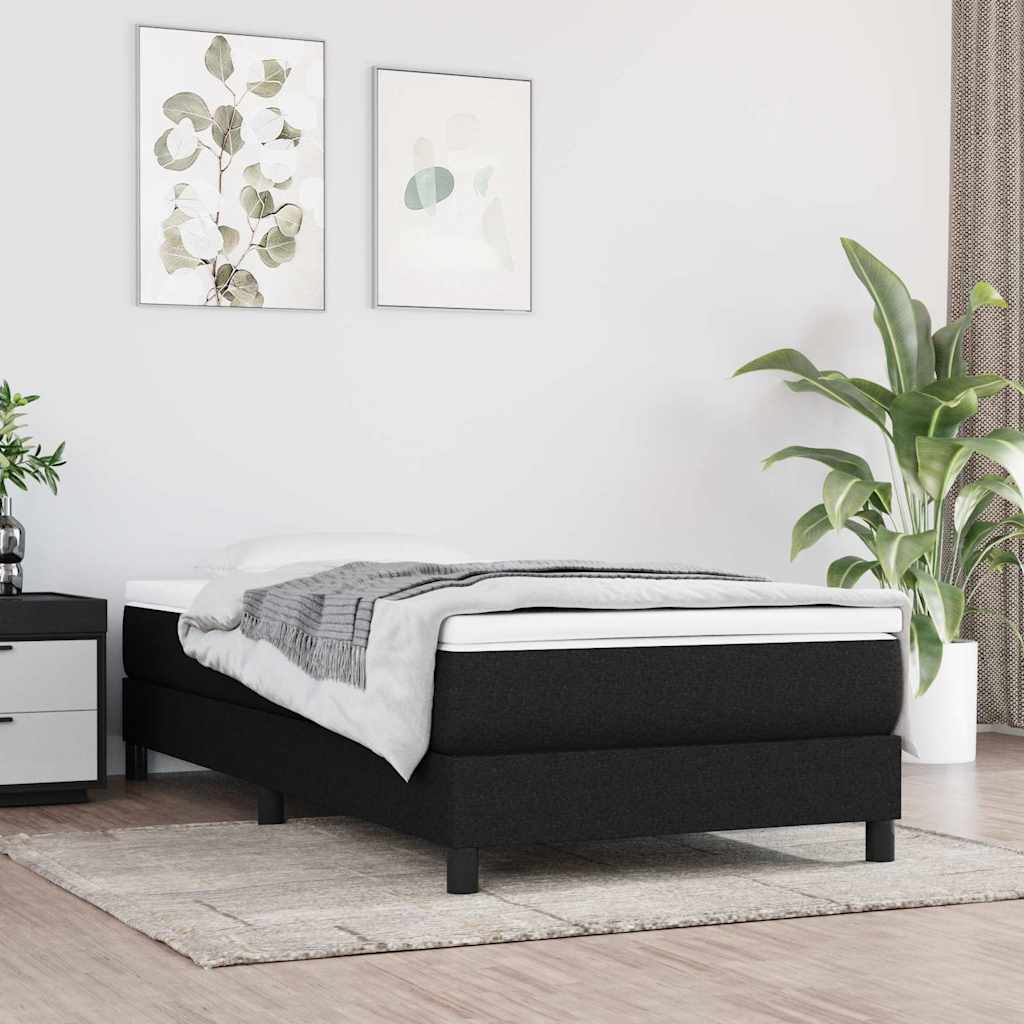 vidaXL Boxspring bed 80x200 cm stof lichtgrijs