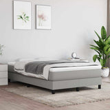 vidaXL Boxspring bed 80x200 cm stof lichtgrijs