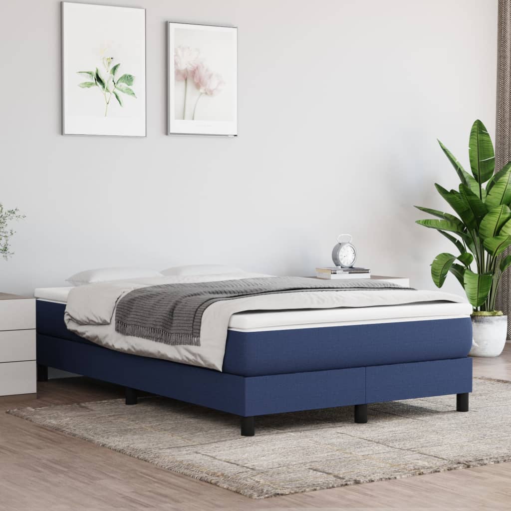vidaXL Boxspring bed 80x200 cm stof lichtgrijs