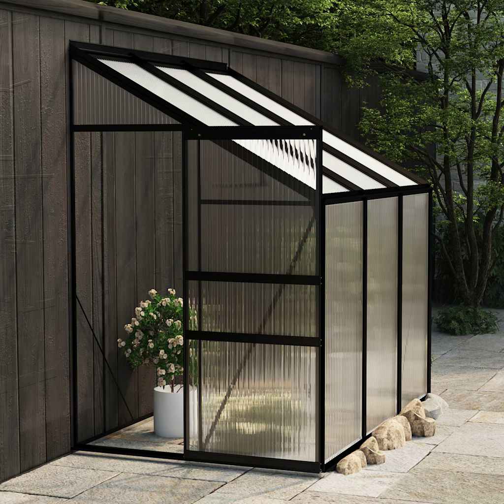 vidaXL Tuinkas 3,97 m³ aluminium antracietkleurig