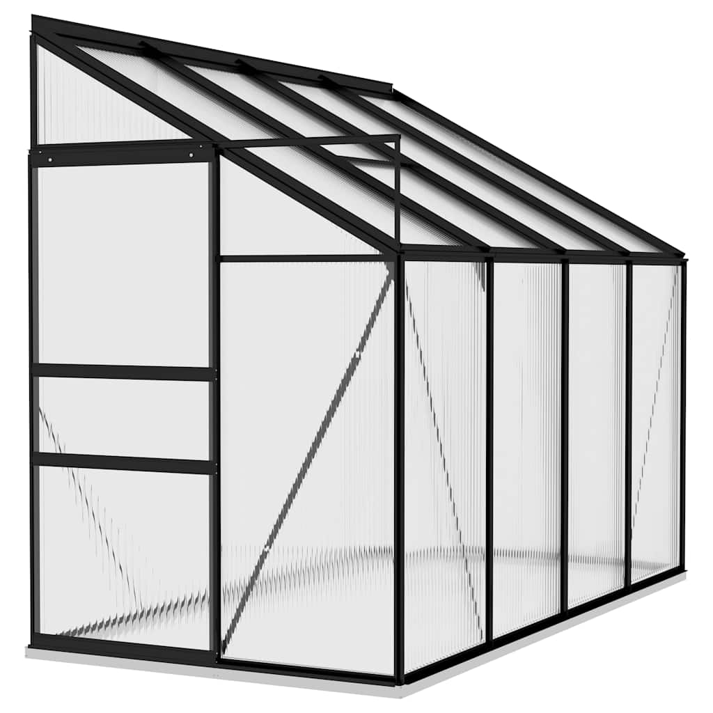 vidaXL Tuinkas 3,97 m³ aluminium antracietkleurig
