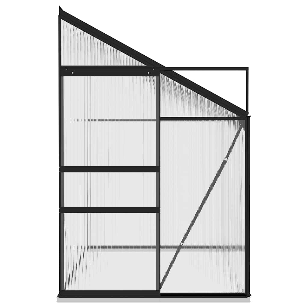 vidaXL Tuinkas 3,97 m³ aluminium antracietkleurig