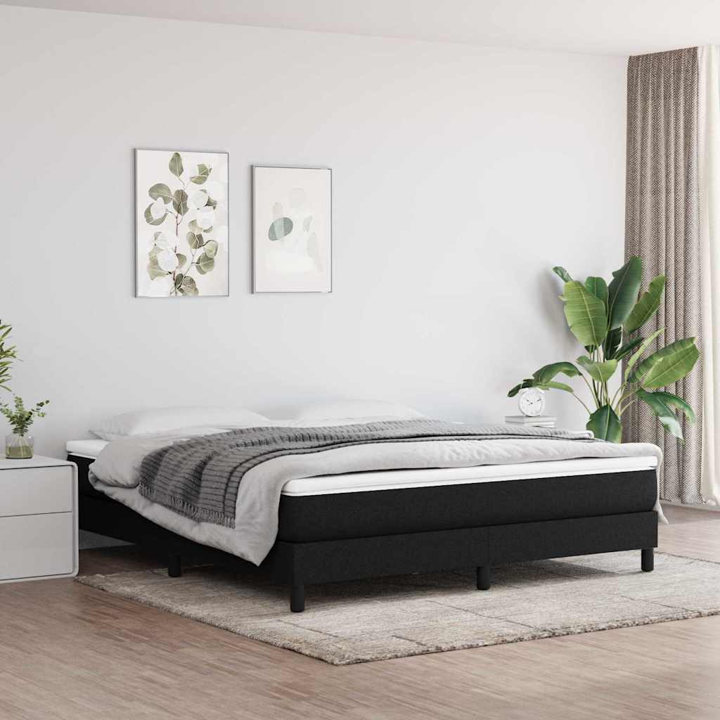 vidaXL Boxspring bed 80x200 cm stof lichtgrijs