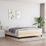 vidaXL Boxspring bed 80x200 cm stof lichtgrijs