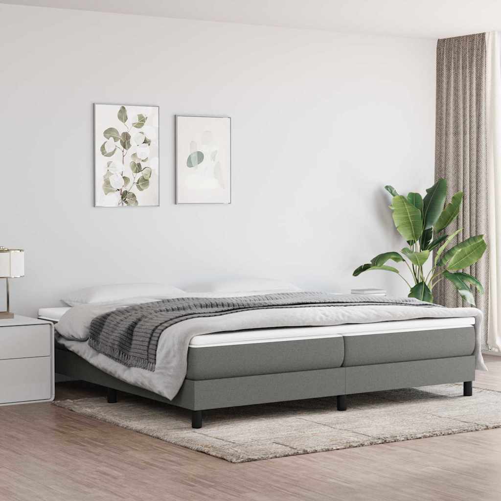 vidaXL Boxspring bed 80x200 cm stof lichtgrijs