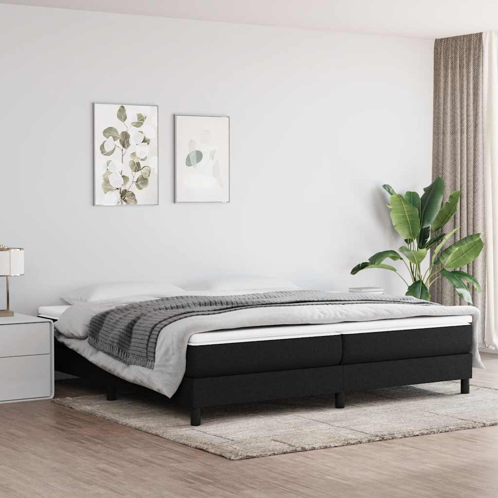 vidaXL Boxspring bed 80x200 cm stof lichtgrijs