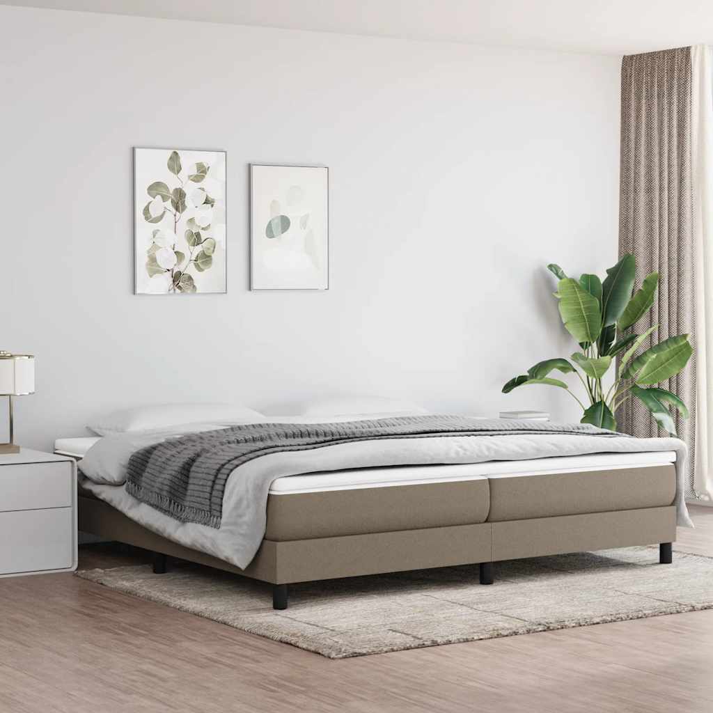 vidaXL Boxspring bed 80x200 cm stof lichtgrijs