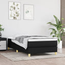 vidaXL Box spring bed 80x200 cm fabric light grey