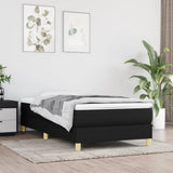 vidaXL Box spring bed 80x200 cm fabric light grey