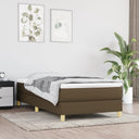 vidaXL Box spring bed 80x200 cm fabric light grey