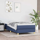 vidaXL Box spring bed 80x200 cm fabric light grey