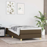 vidaXL Box spring bed 80x200 cm fabric light grey