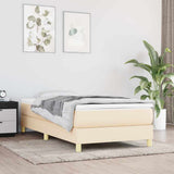 vidaXL Box spring bed 80x200 cm fabric light grey
