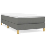 vidaXL Box spring bed 80x200 cm fabric light grey